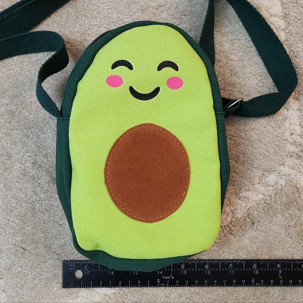 Small Crossbody Avocado Purse Bag Green. See pics for minor imperfections